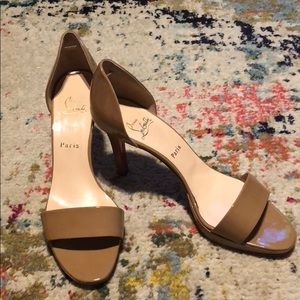 Christian Louboutin Camel Minipass 90 Patent Calf